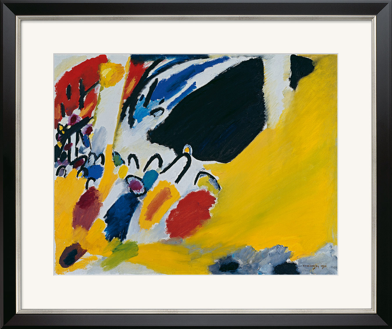 Wassily Kandinsky: Bild 'Impressionen III (Konzert)' (1911), gerahmt