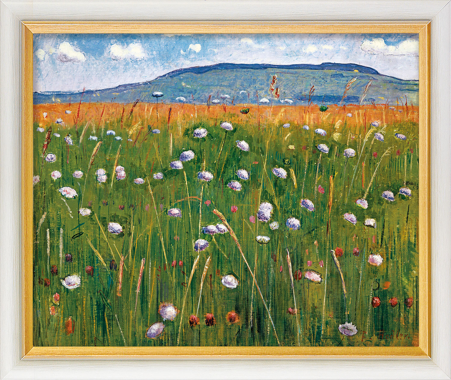Ferdinand Hodler: Bild 'Wiesenstück' (um 1901), gerahmt