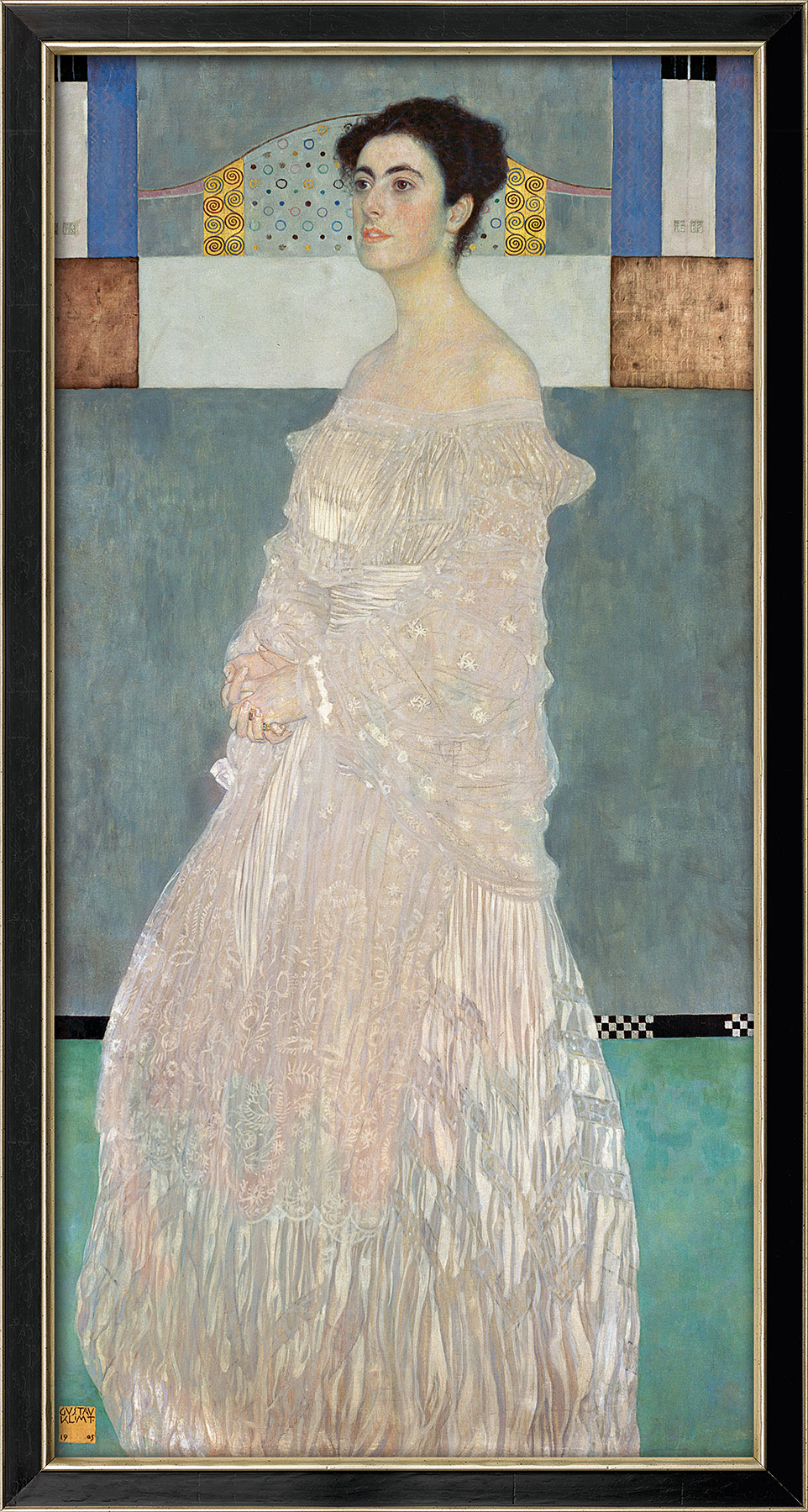 Gustav Klimt: Bild 'Margarethe Stonborough-Wittgenstein' (1905), gerahmt