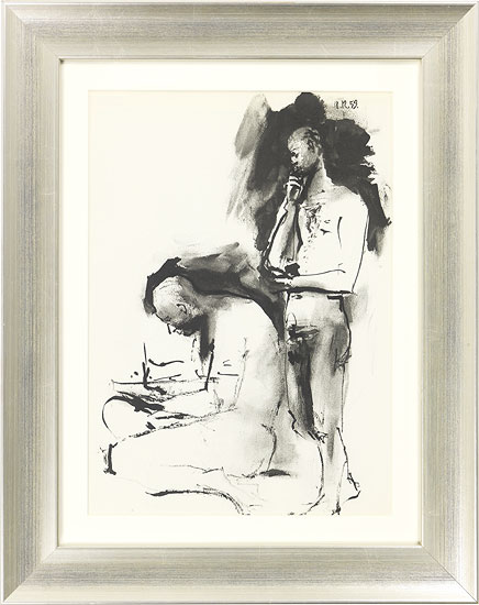 Pablo Picasso: Bild 'Ohne Titel' (1953), gerahmt