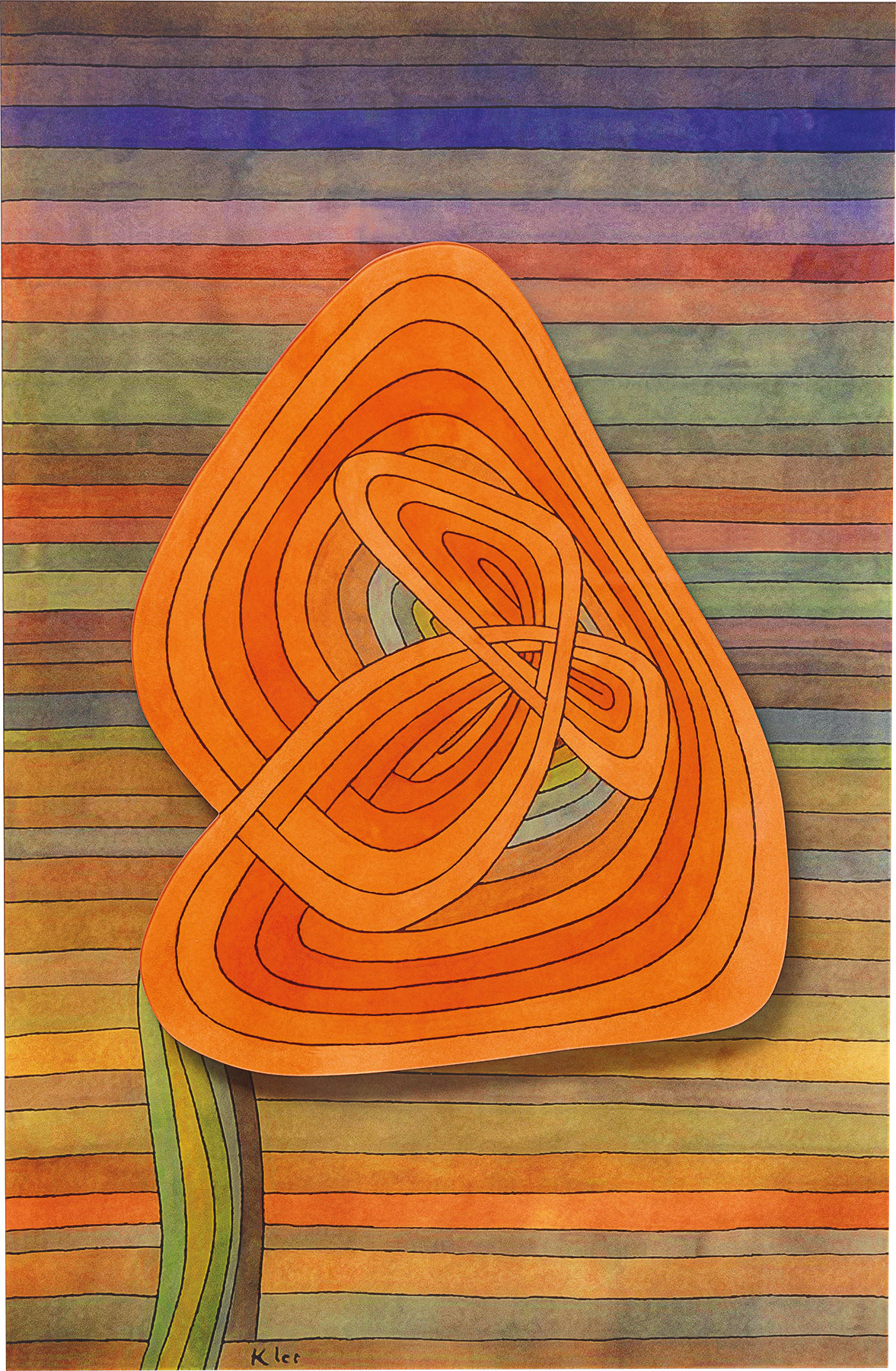 Paul Klee: Bild 'Lonely Flower' (1934), Dimension 2