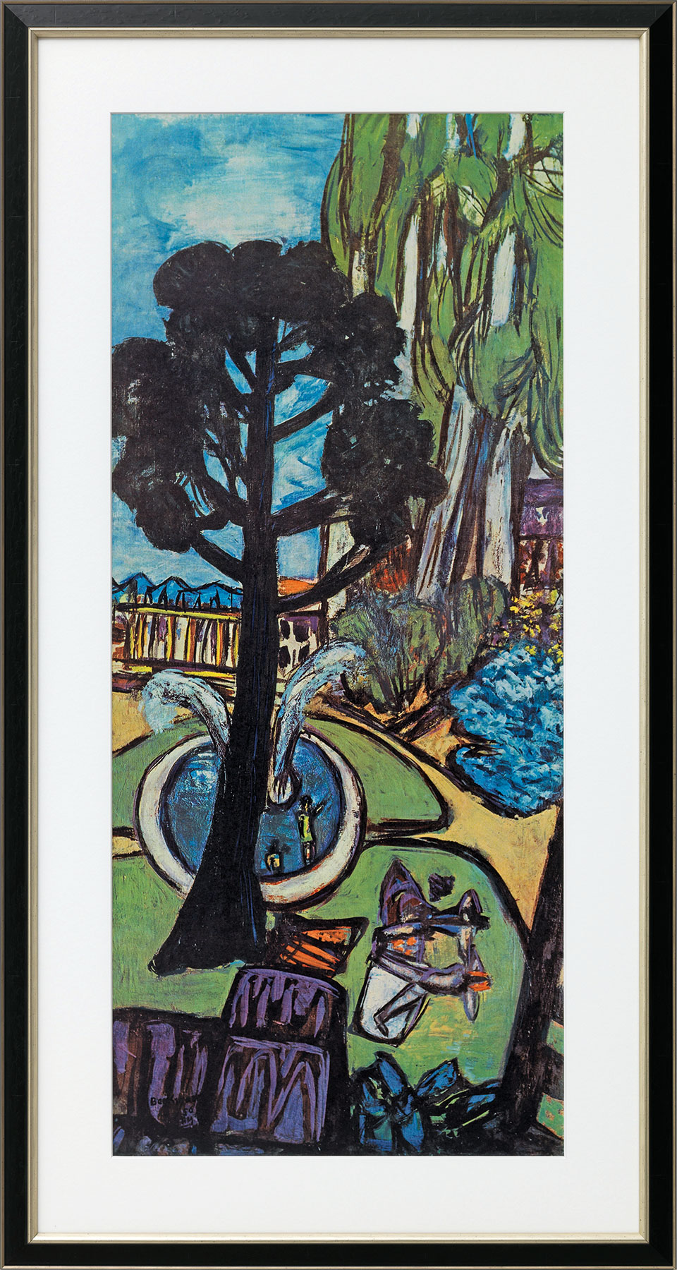 Max Beckmann: Bild 'West Park' (1950), gerahmt
