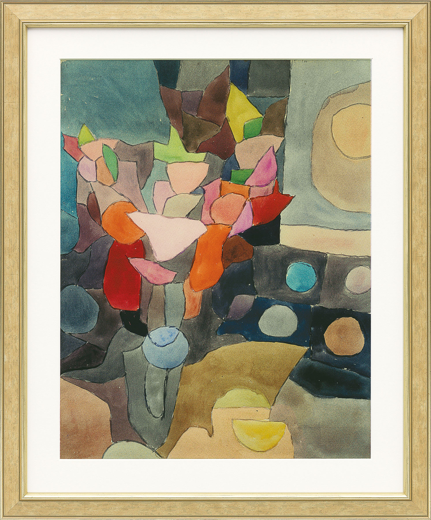 Paul Klee: Bild 'Gladiolen-Stillleben' (1932), gerahmt