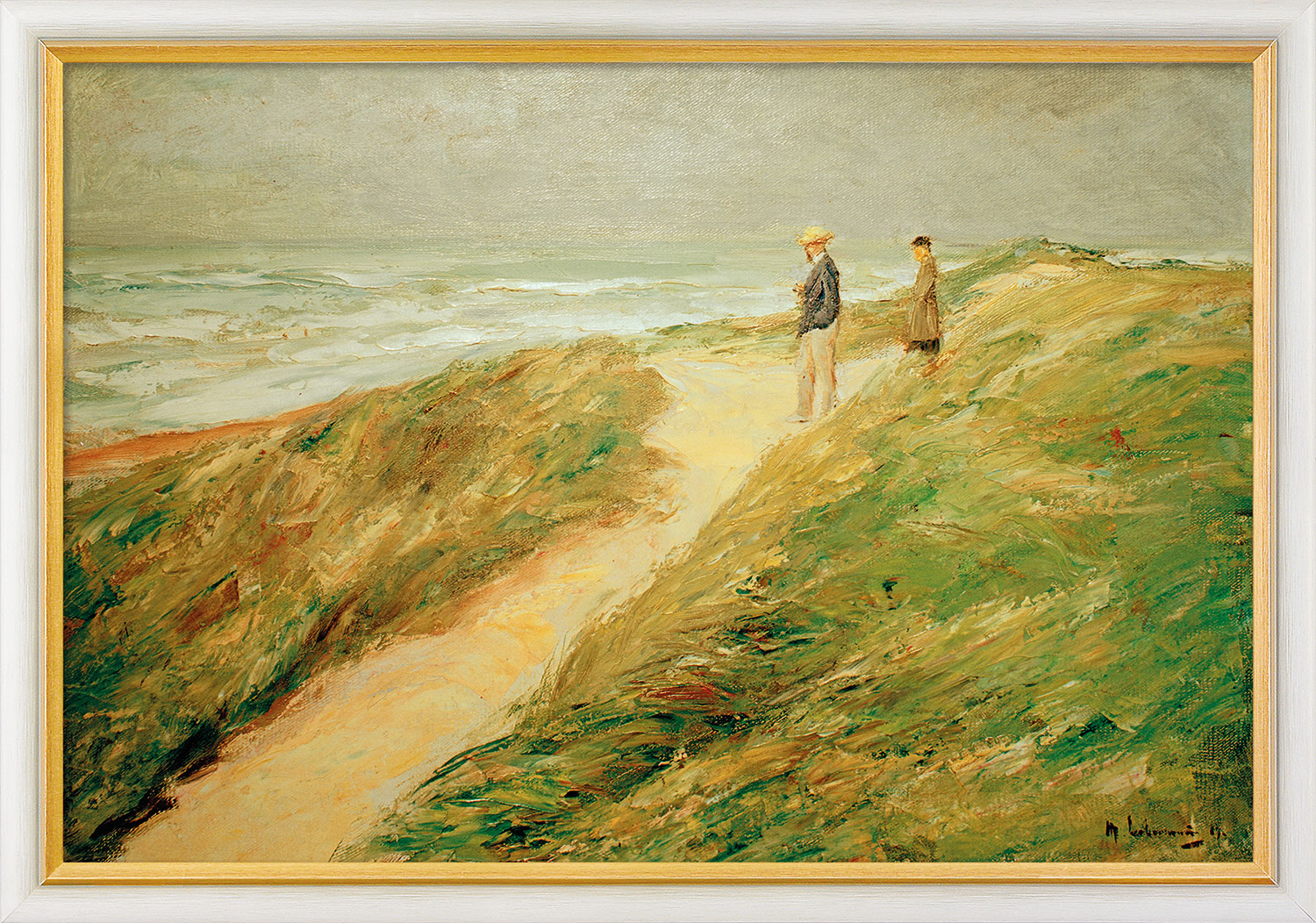 Max Liebermann: Bild 'Düne und Meer' (1909), gerahmt