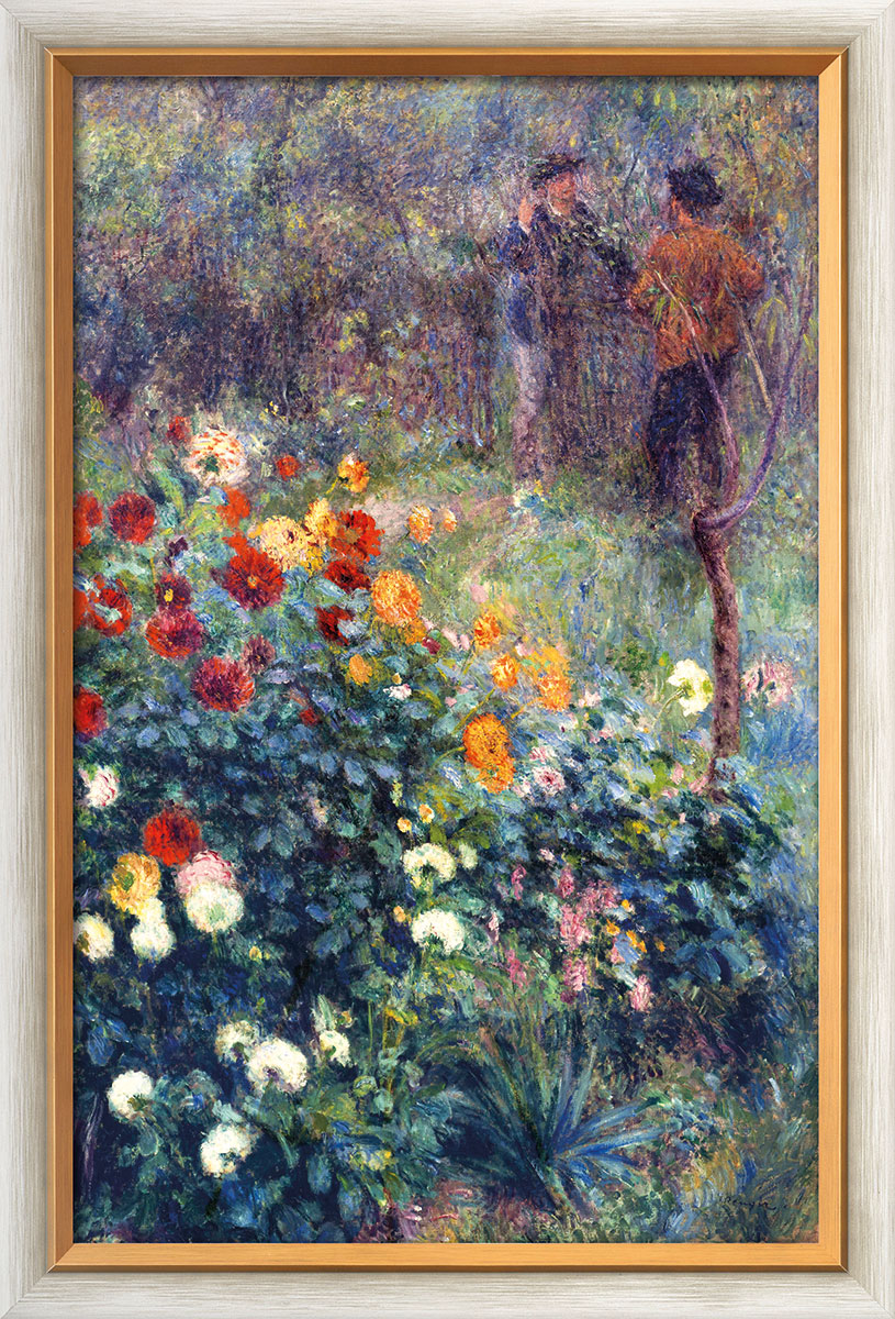 Auguste Renoir: Bild 'Der Garten an der Rue Cortot, Montmartre' (1876), gerahmt