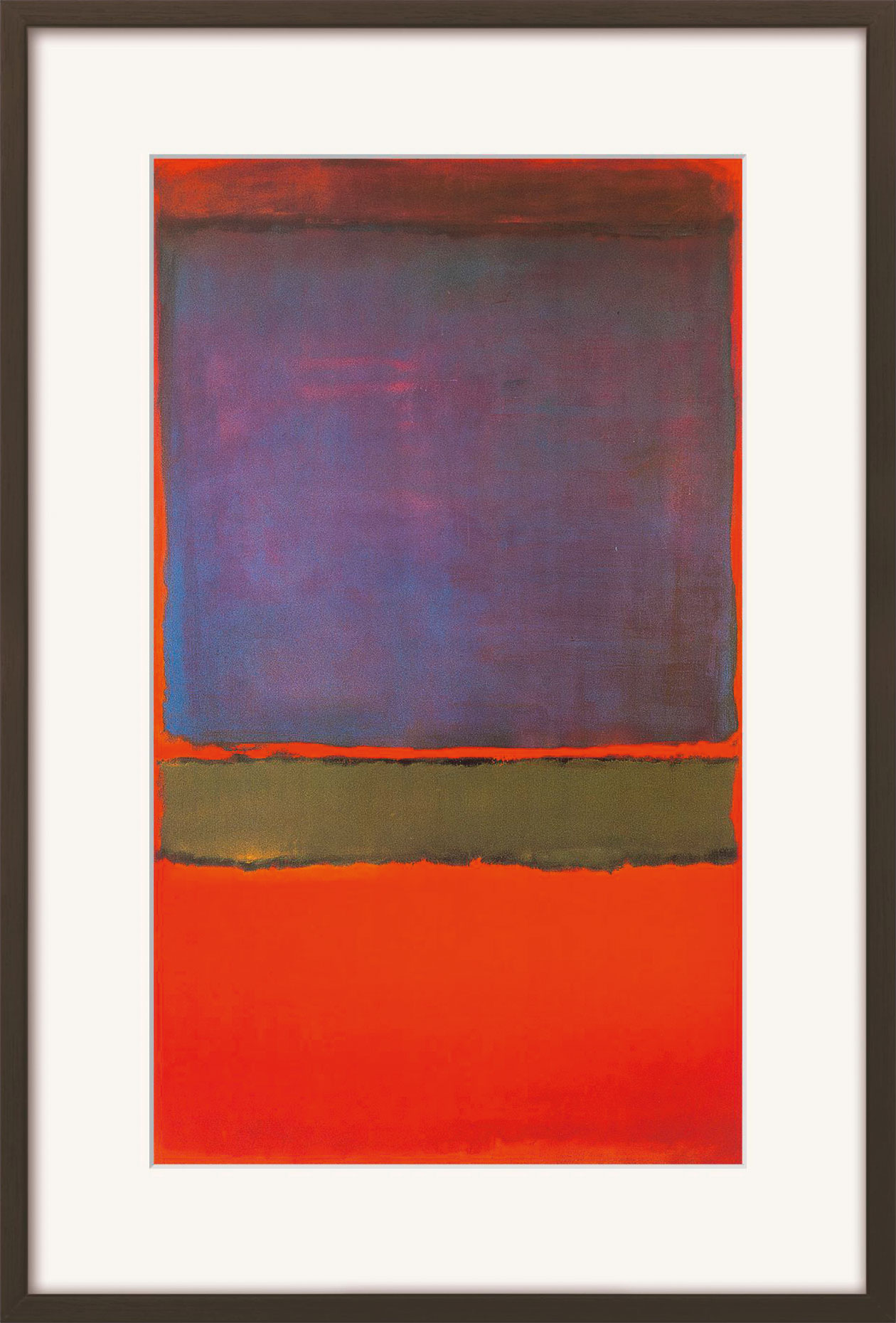Mark Rothko: Bild 'No. 6 (Violet, Green & Red)' (1951), gerahmt