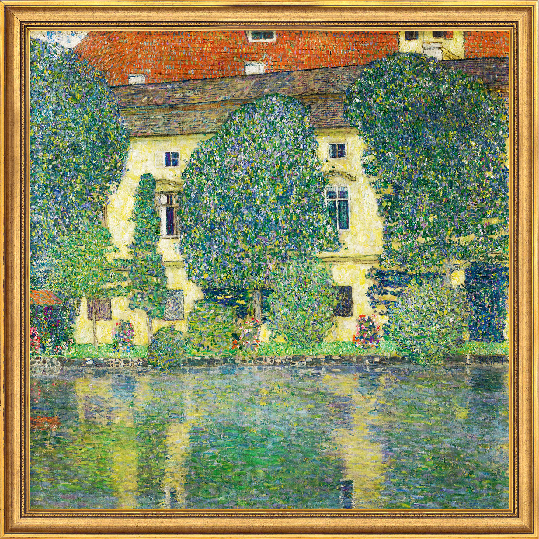 Gustav Klimt: Bild 'Schloss Kammer am Attersee III' (1910), gerahmt