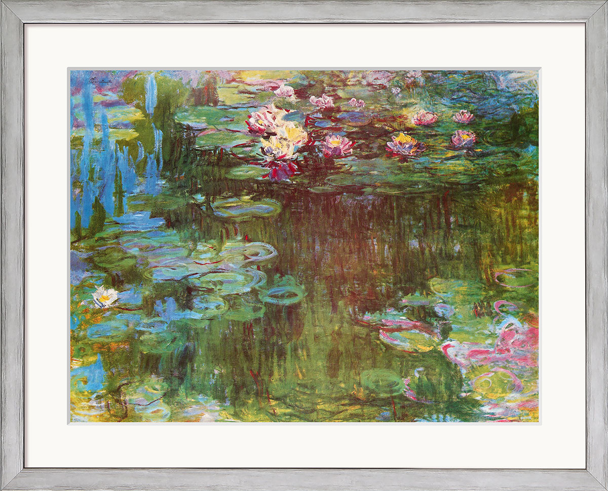 Claude Monet: Bild 'Wasserlilienteich', gerahmt