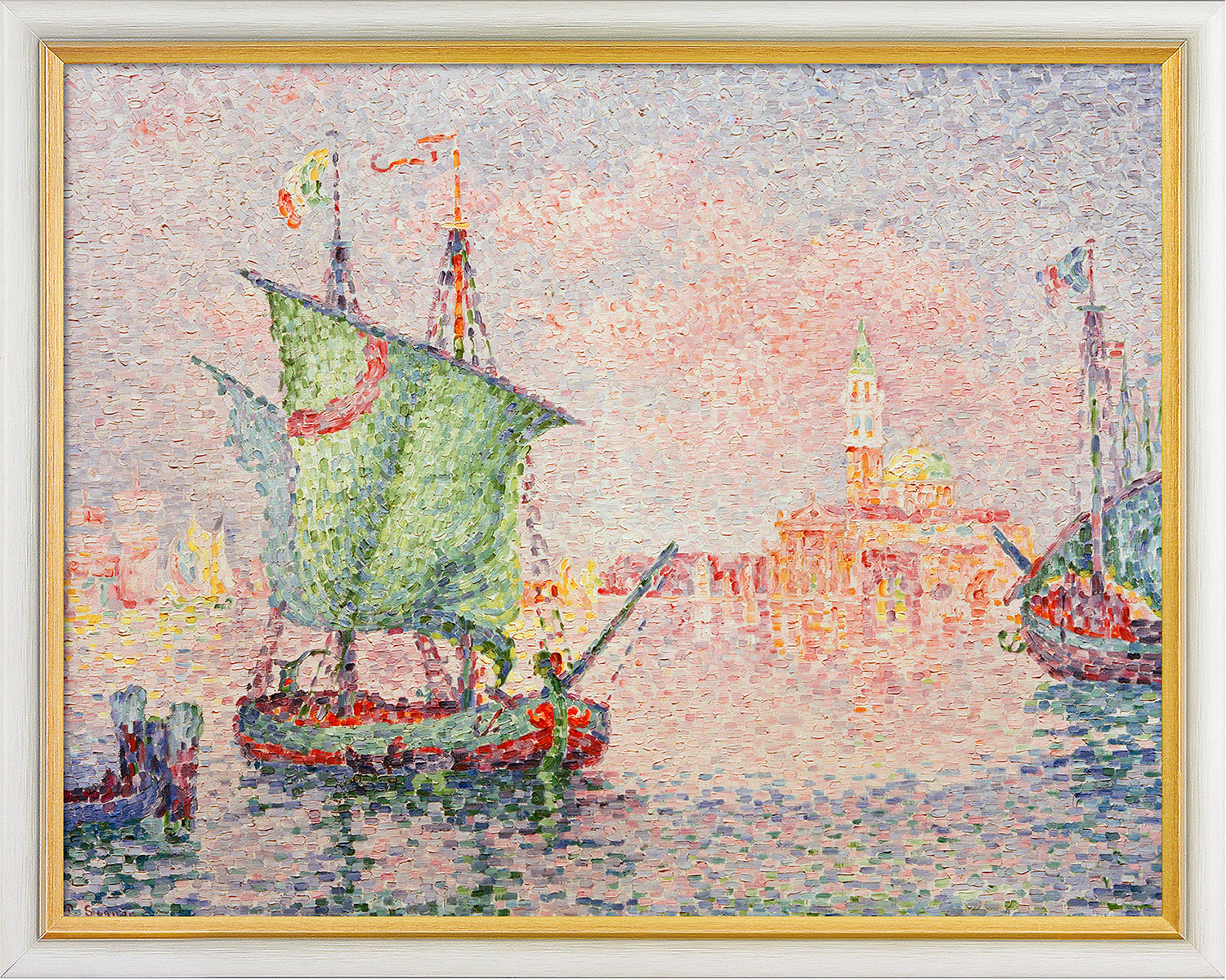 Paul Signac: Bild 'Venedig, die rosa Wolke' (1909), gerahmt
