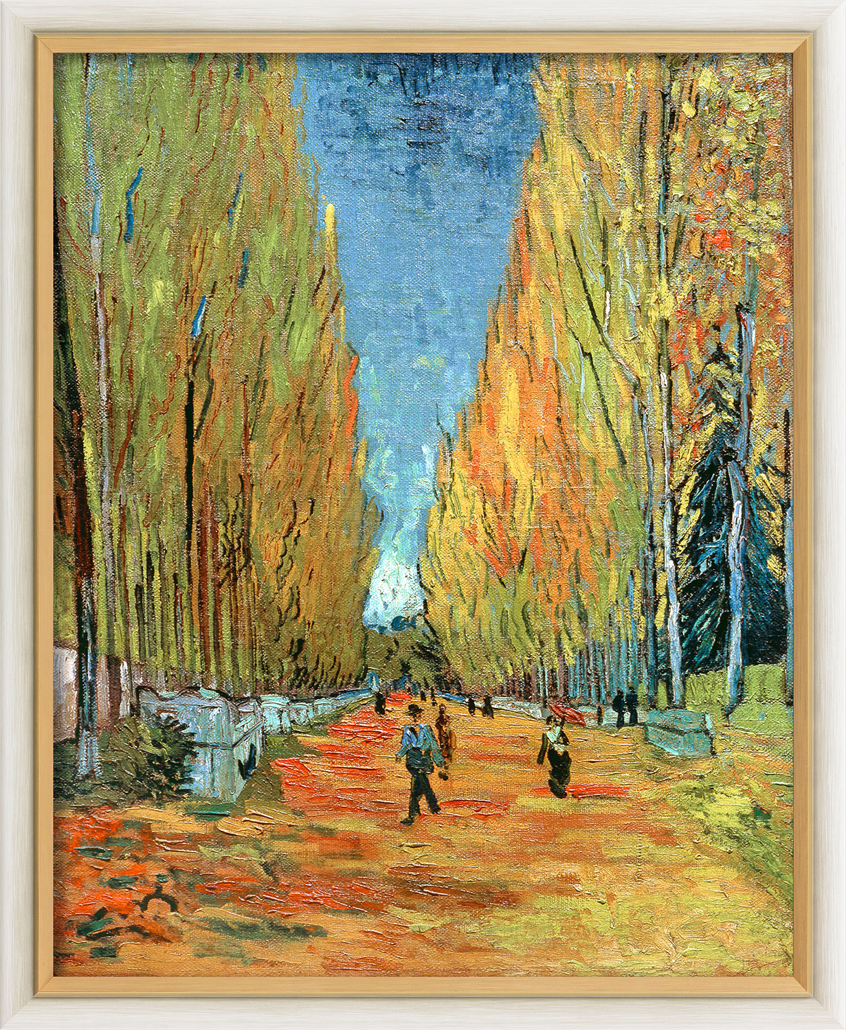Vincent van Gogh: Bild 'L'Allée des Alyscamps' (1888), gerahmt