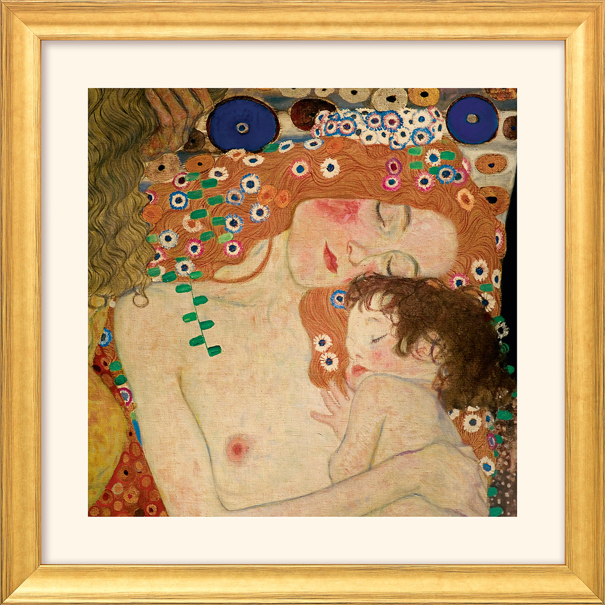 Gustav Klimt: Bild 'Mutter und Kind' (1905), gerahmt