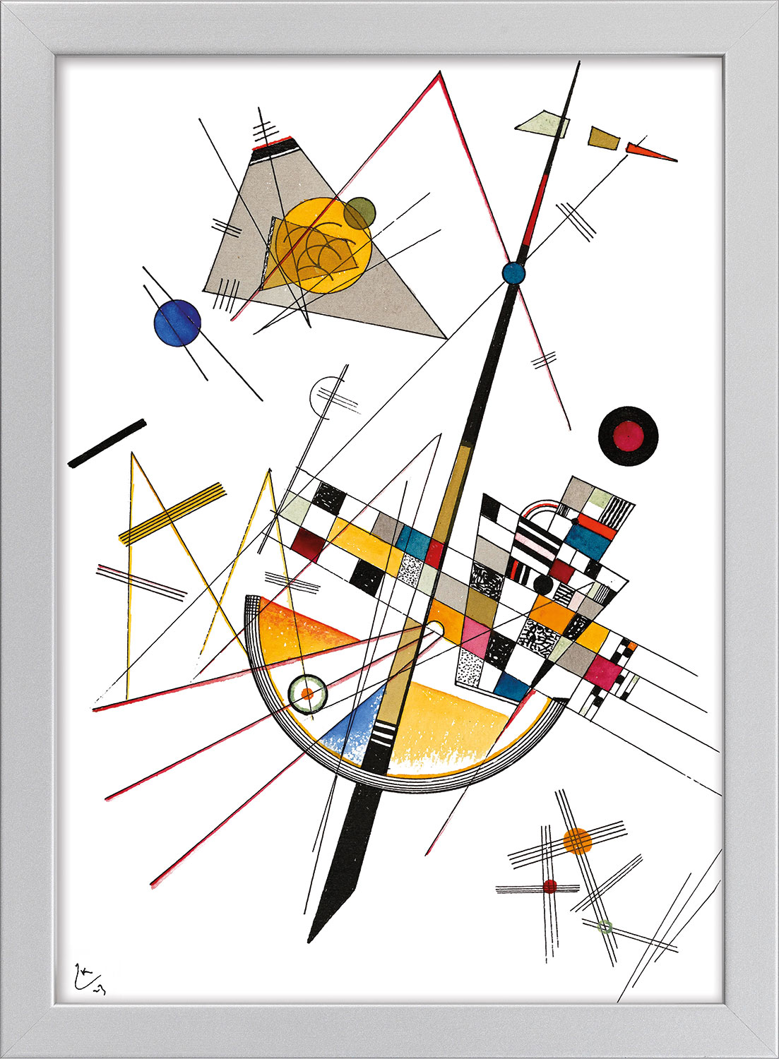 Wassily Kandinsky: Bild 'Delicate Tension' (1923), gerahmt