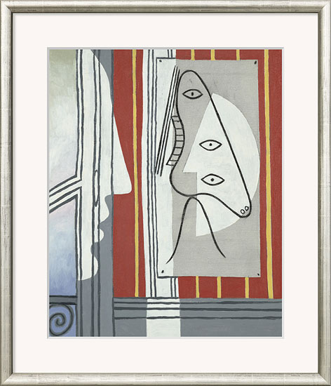 Pablo Picasso: Bild 'Figur und Profil' (1928), gerahmt