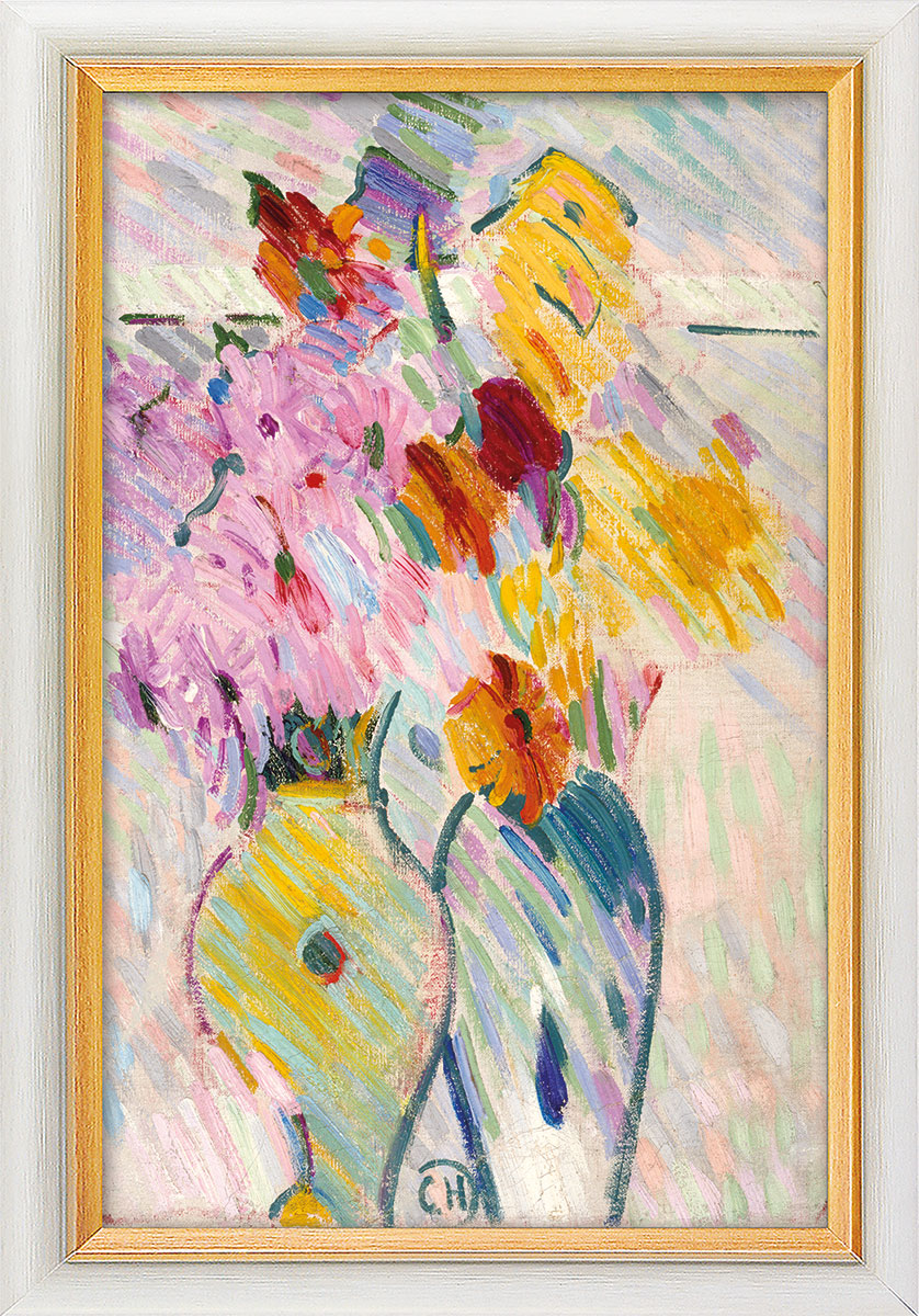 Curt Herrmann: Bild 'Blumenstillleben' (1910/14), gerahmt