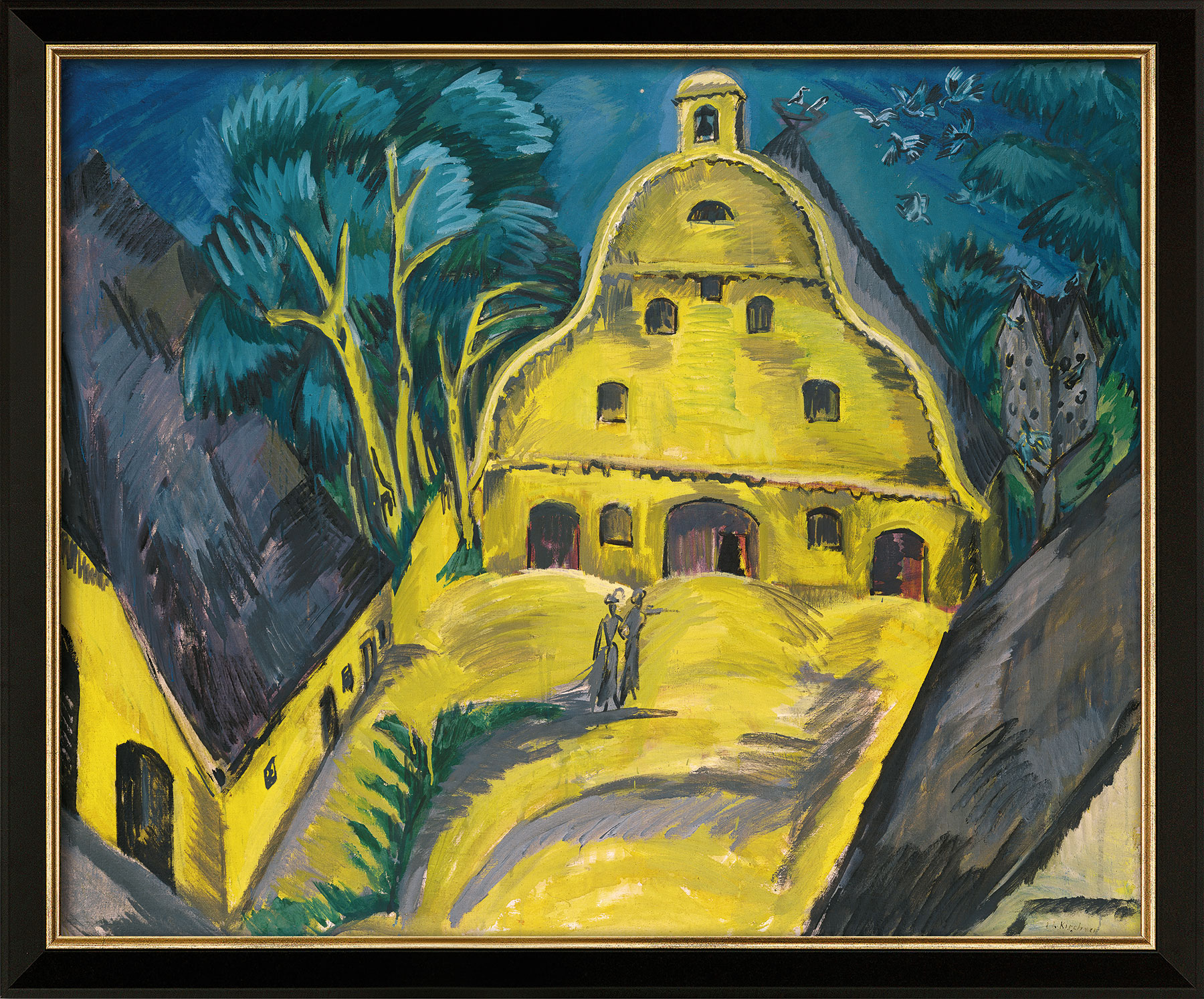 Ernst Ludwig Kirchner: Bild 'Gut Staberhof (Fehmarn I)' (1913), gerahmt