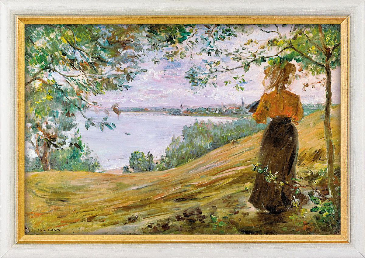 Lovis Corinth: Bild 'Die Danziger Bucht bei Zoppot' (1900), gerahmt