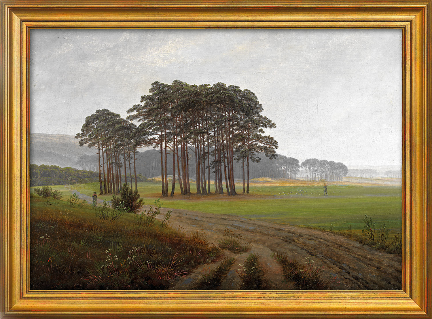 Caspar David Friedrich: Bild 'Der Mittag' - aus dem 'Tageszeitenzyklus', gerahmt