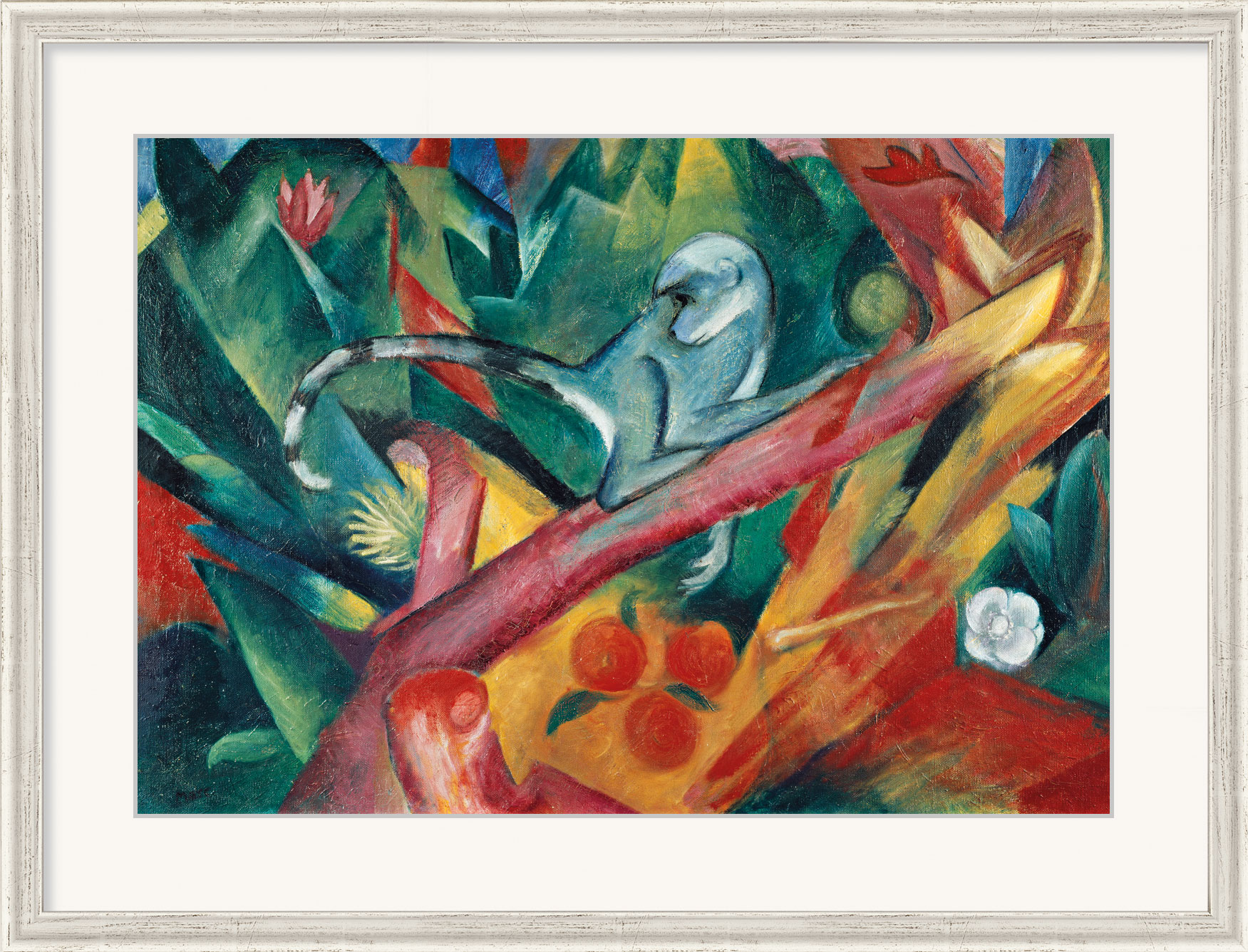 Franz Marc: Bild 'Das Äffchen' (1912), gerahmt