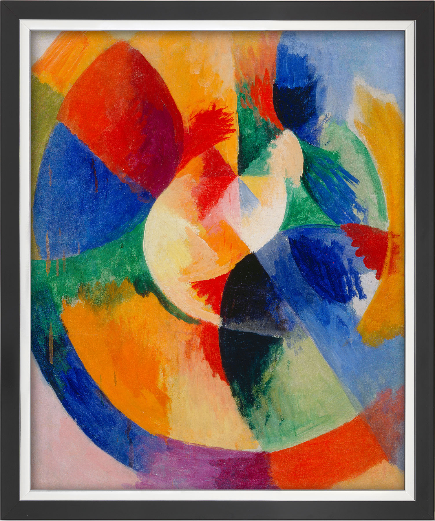 Robert Delaunay: Bild 'Kreisformen, Sonne (Formes circulaires, soleil)' (1912/13), gerahmt
