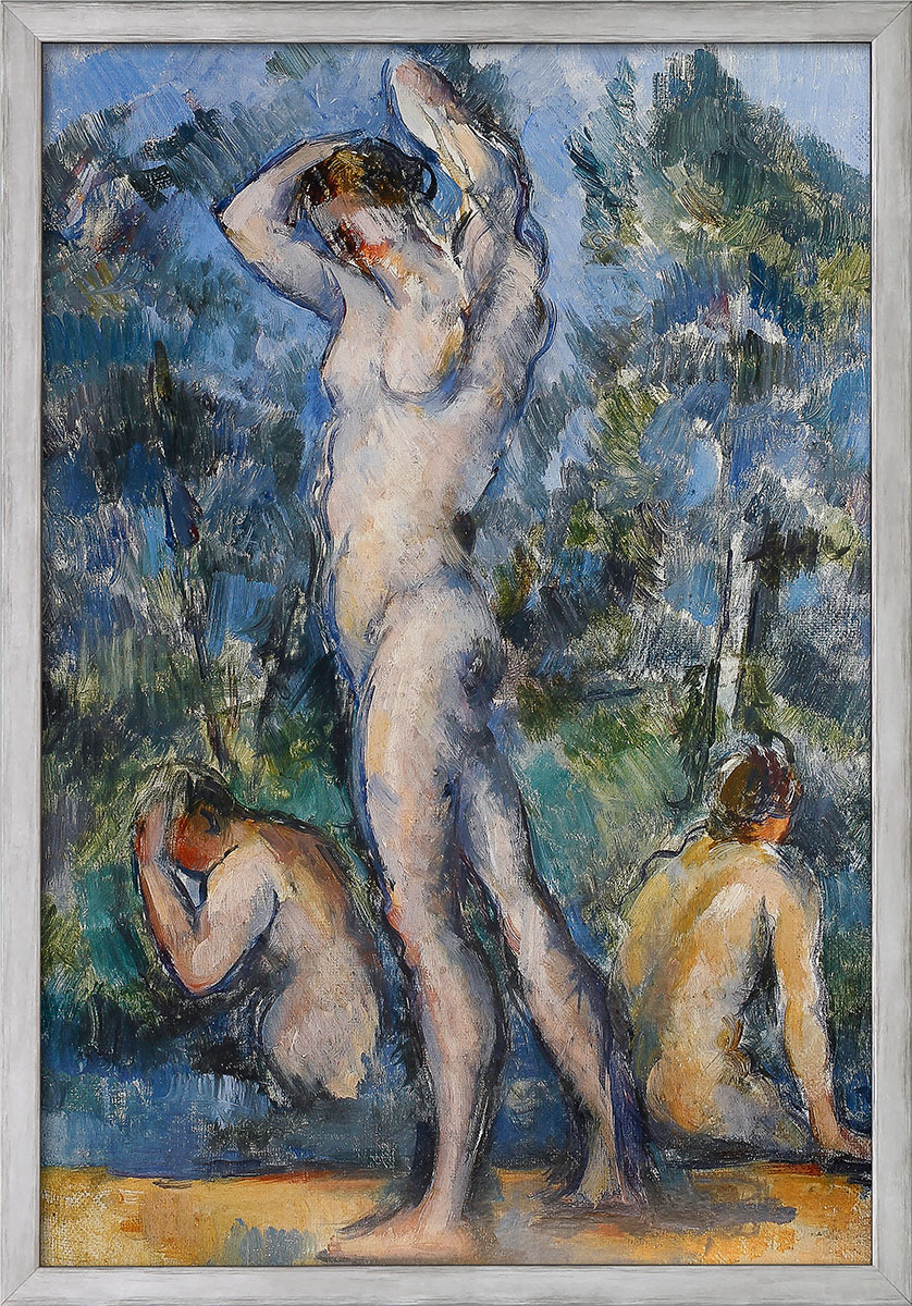 Paul Cézanne: Bild 'Das Bad' (1880-82), gerahmt