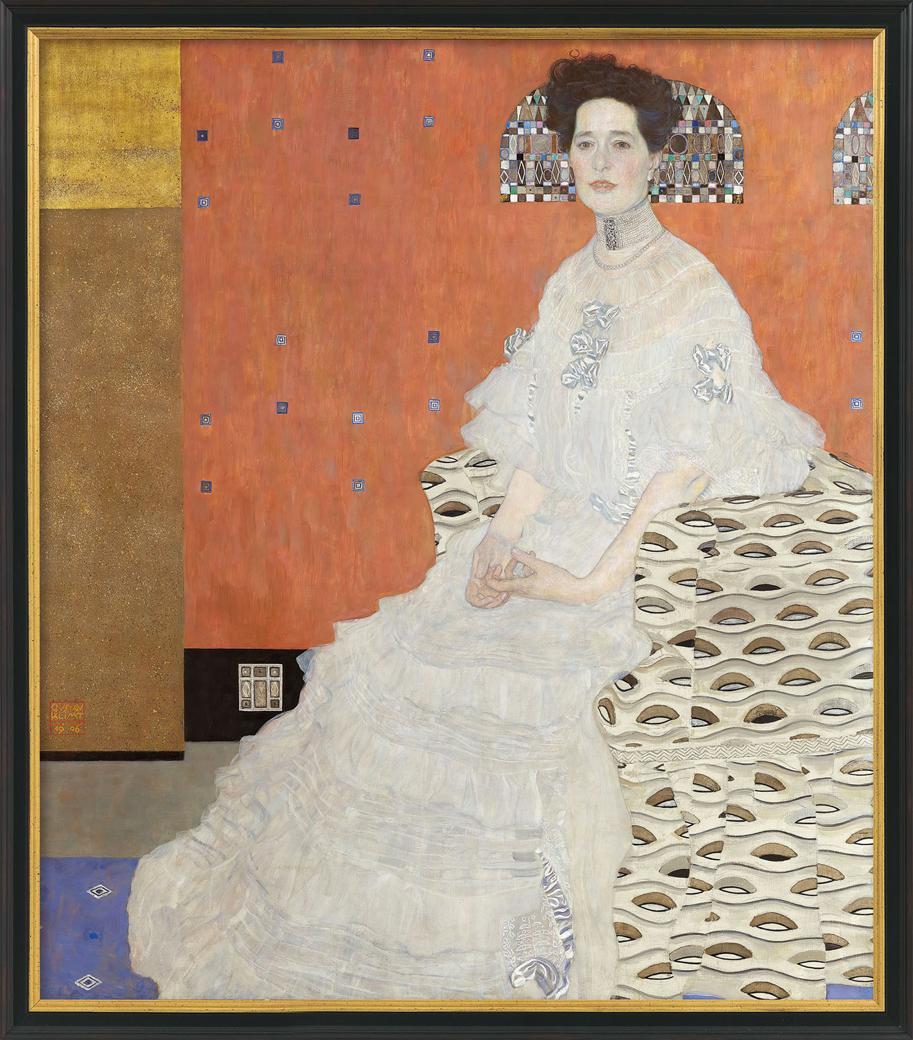 Gustav Klimt: Bild 'Portrait der Fritza Riedler' (1906), gerahmt