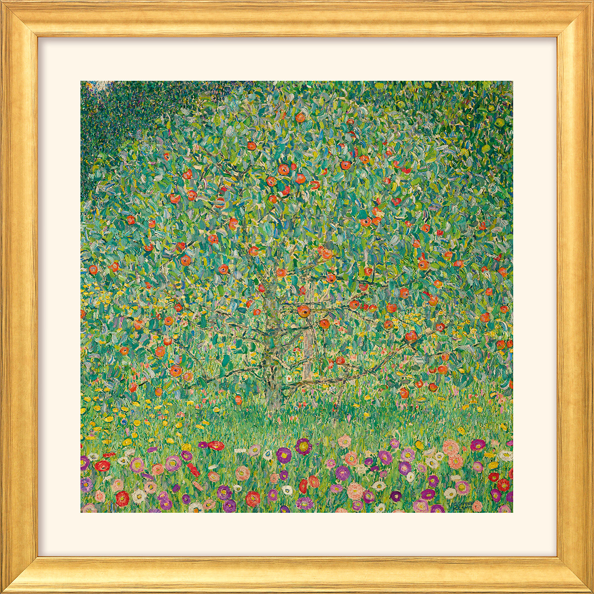 Gustav Klimt: Bild 'Apfelbaum I' (1912), gerahmt