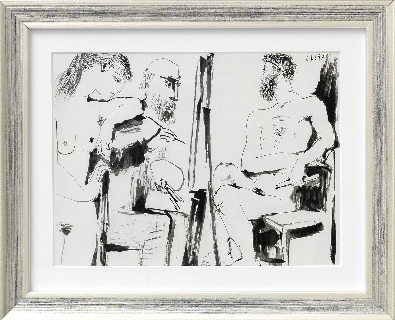 Pablo Picasso: Bild 'Ohne Titel', gerahmt