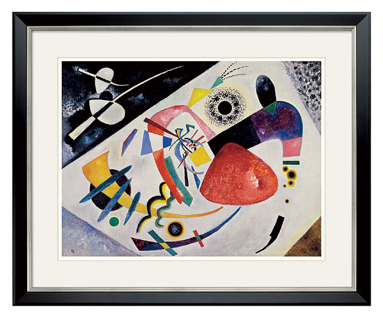 Wassily Kandinsky: Bild 'Roter Fleck II' (1921), gerahmt