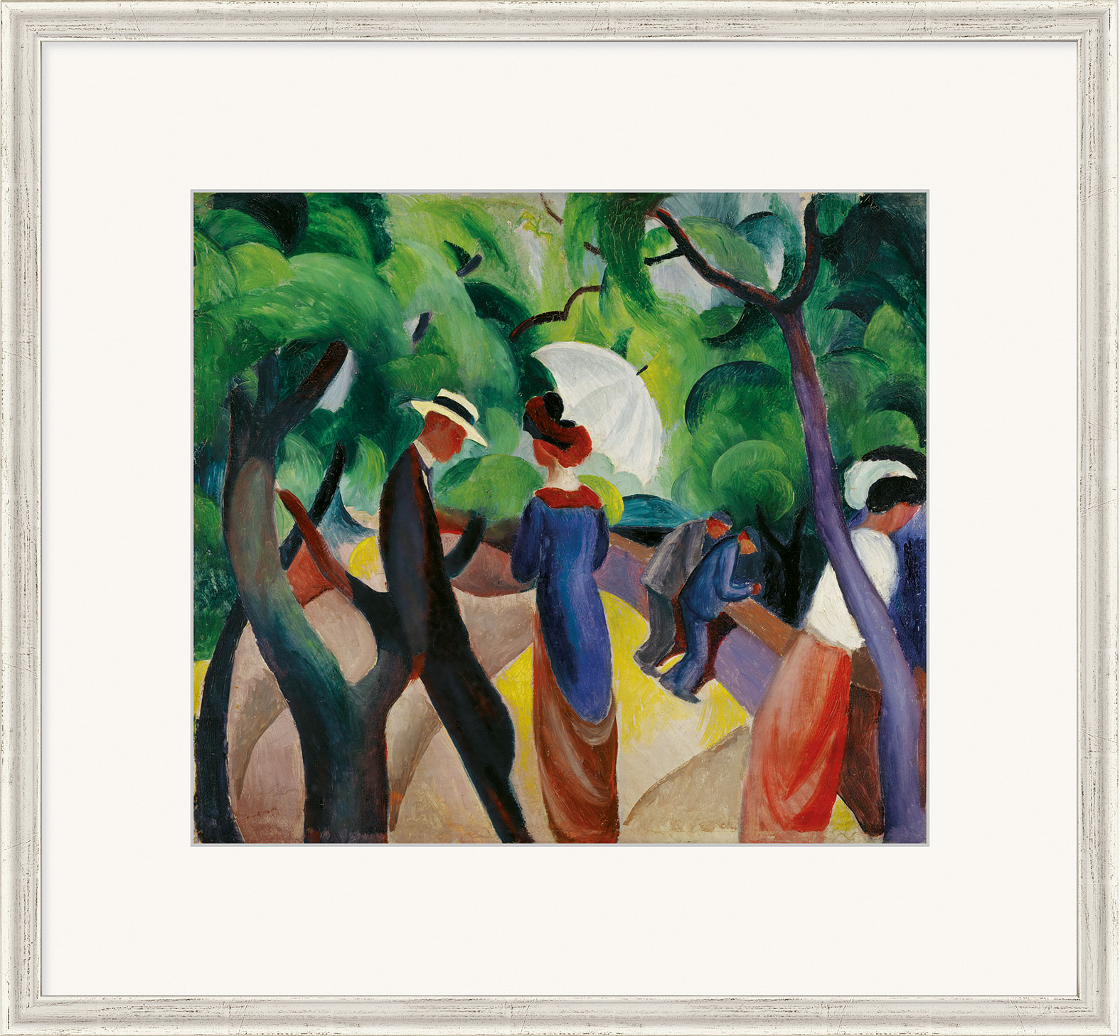 August Macke: Bild 'Promenade' (1913), gerahmt