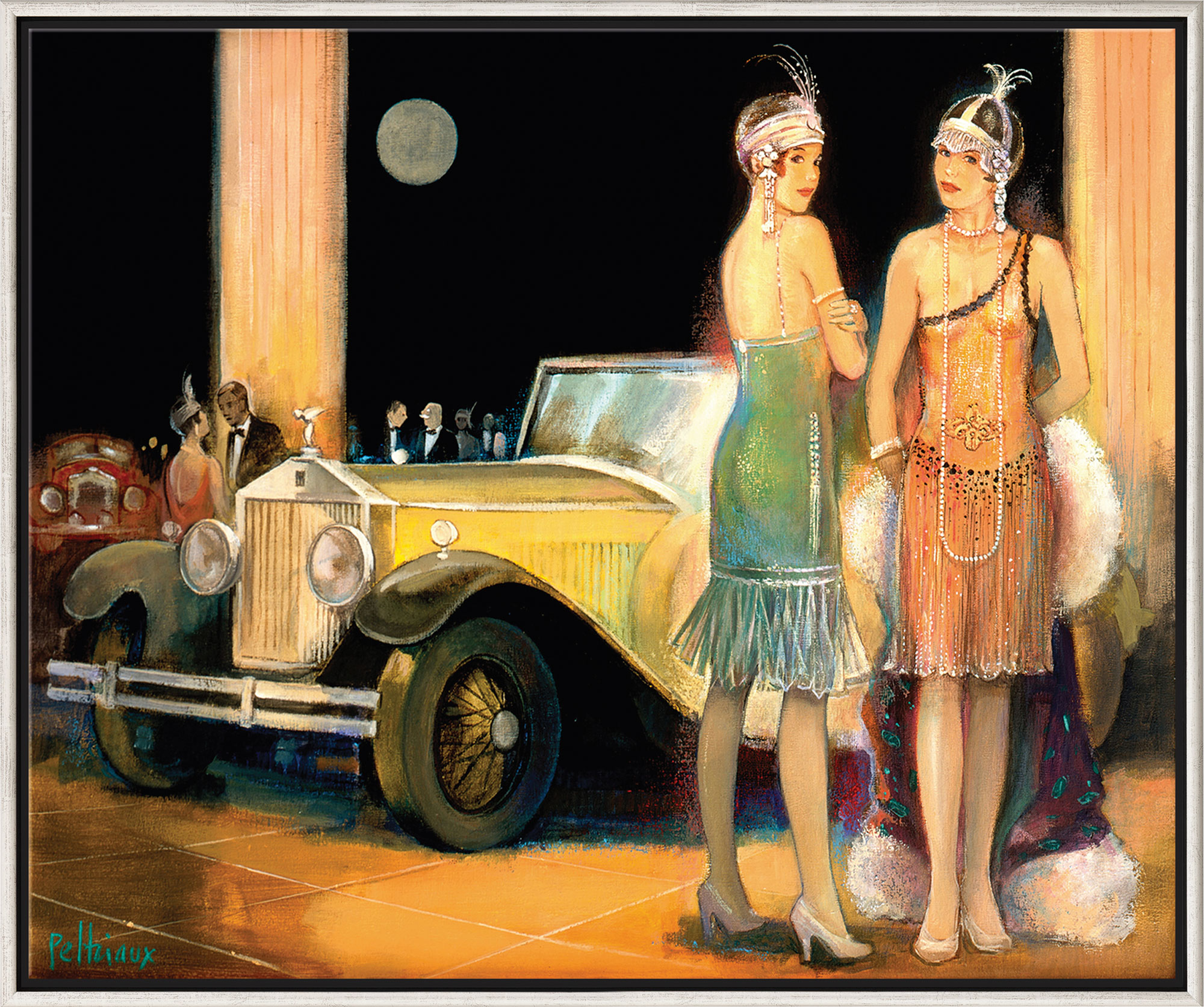 Bernard Peltriaux: Bild 'Cabriolet Jaune', gerahmt