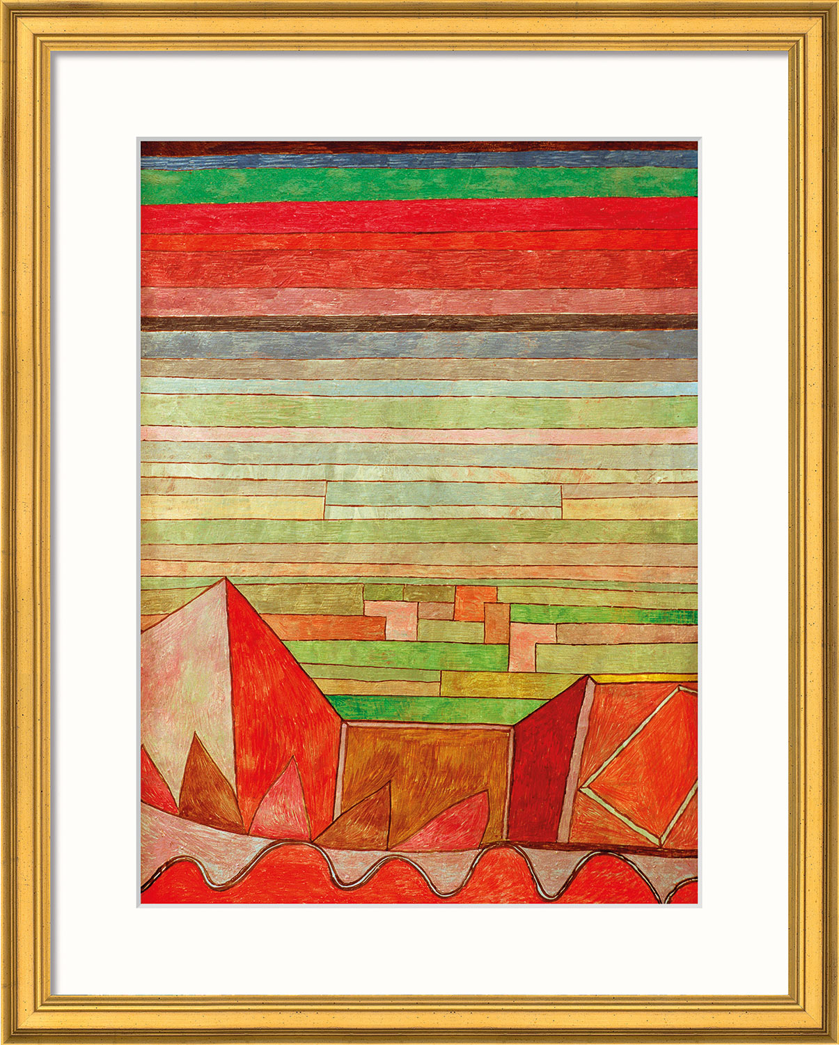 Paul Klee: Bild 'Blick in das Fruchtland' (1932), gerahmt