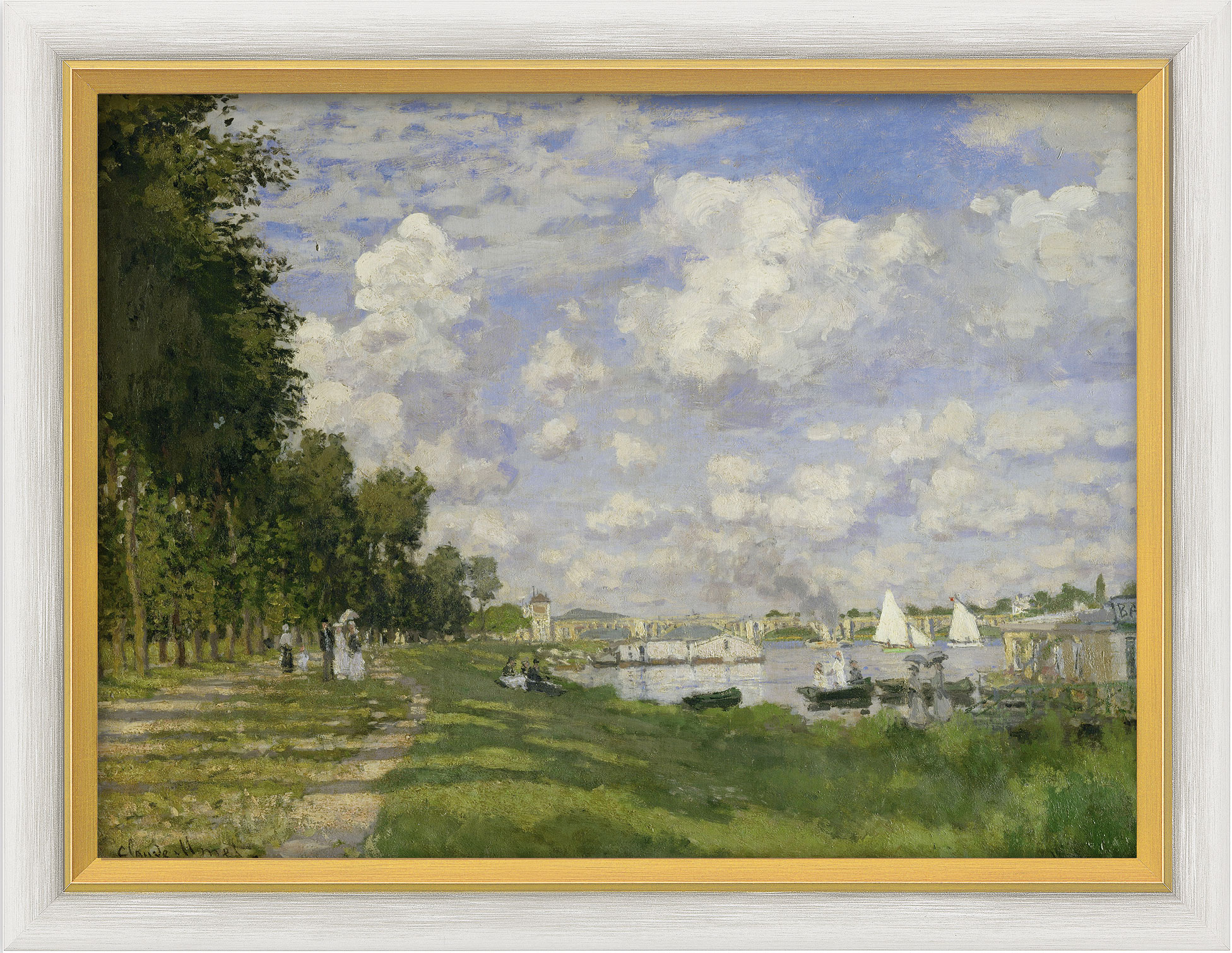 Claude Monet: Bild 'Le Bassin d'Argenteuil' (um 1872), gerahmt