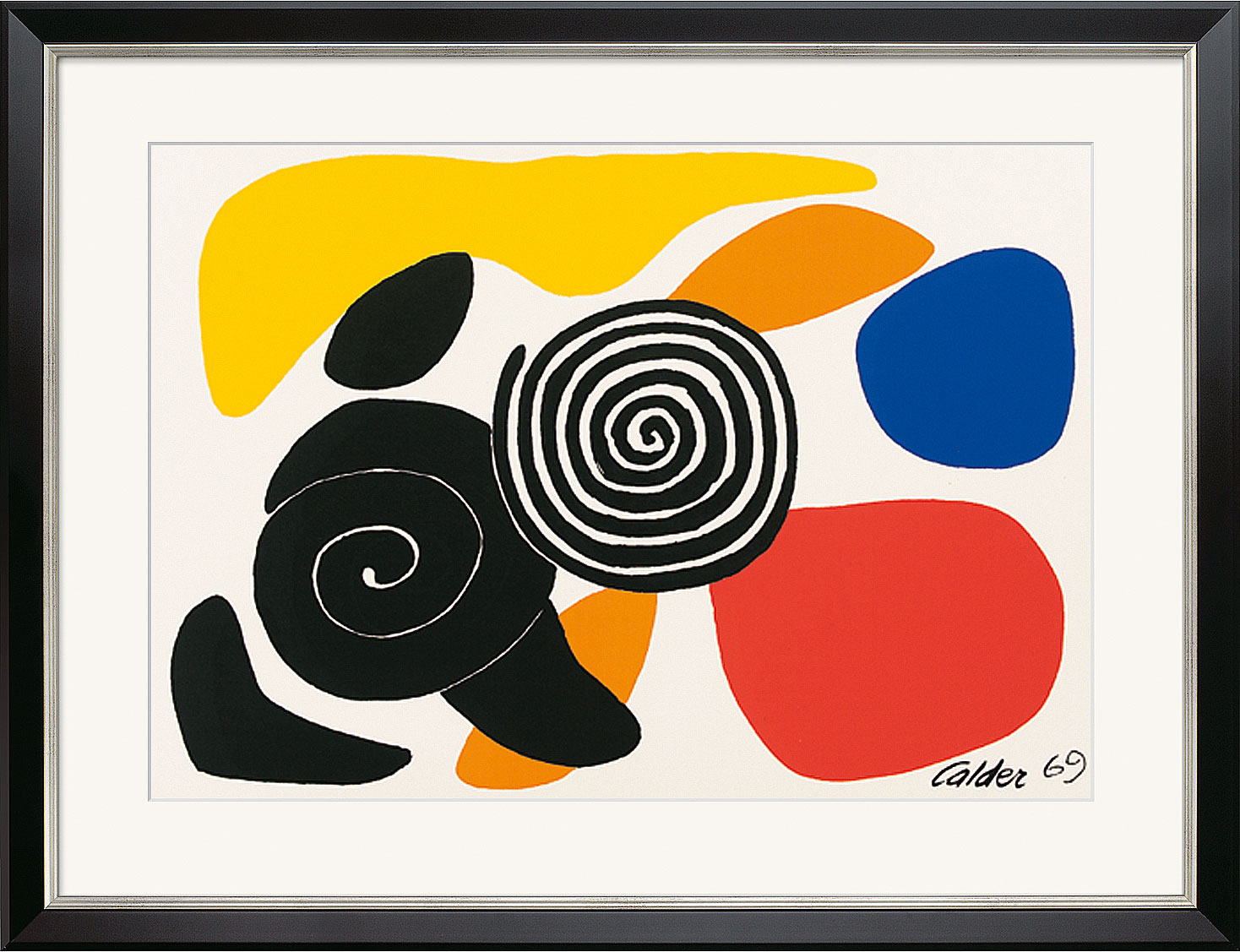 Alexander Calder: Bild 'Spirals and Petals' (1969), gerahmt, Skulptur