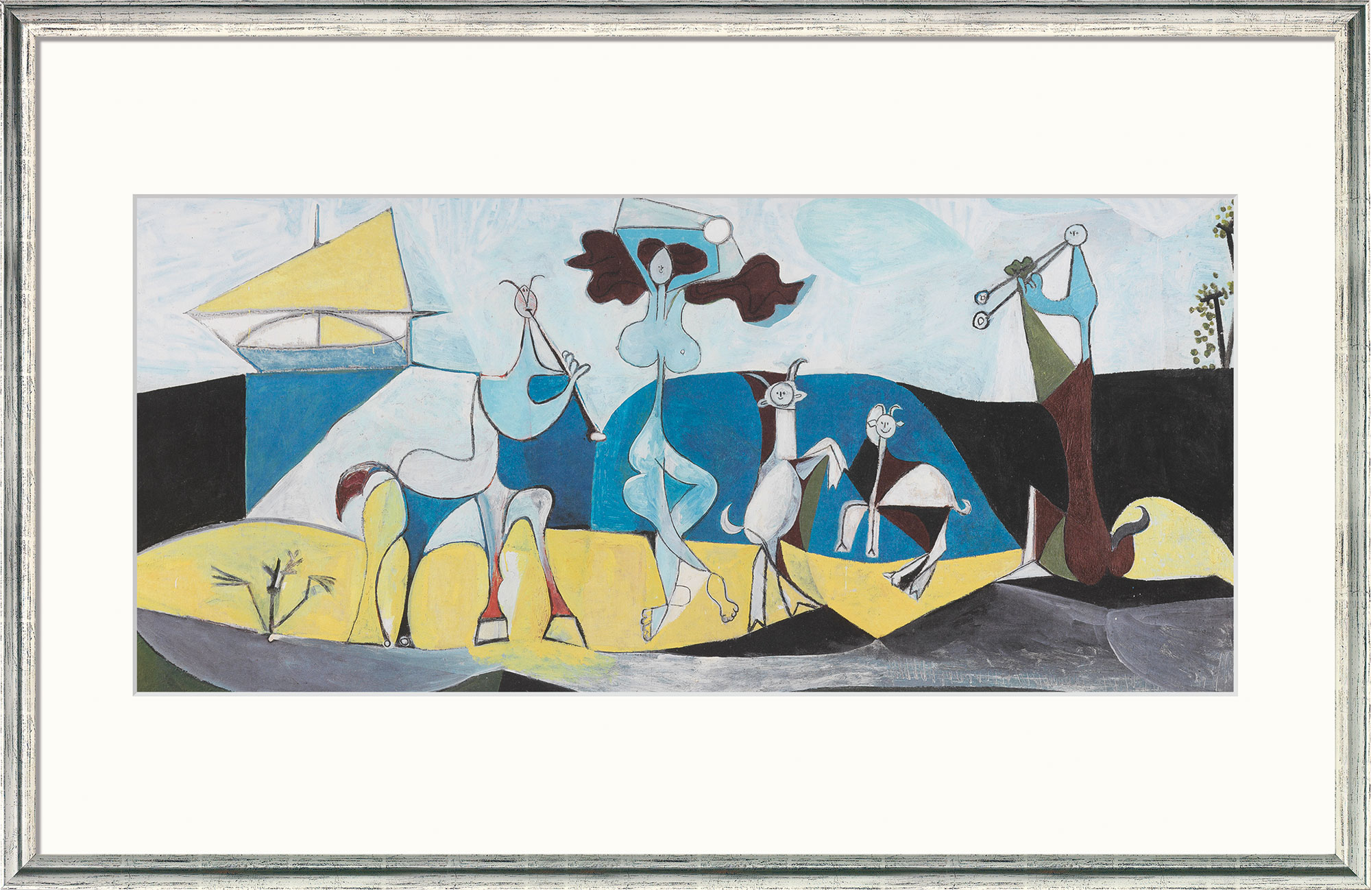 Pablo Picasso: Bild 'Die Freude des Lebens' (1946), gerahmt