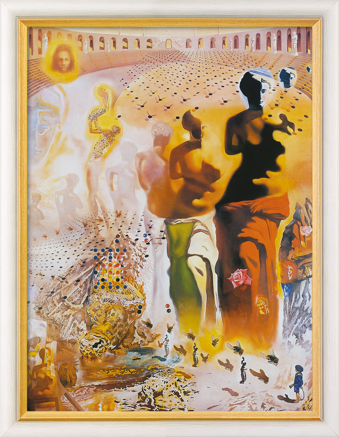 Salvador Dalí: Bild 'Der halluzinogene Torero' (1968-70), gerahmt