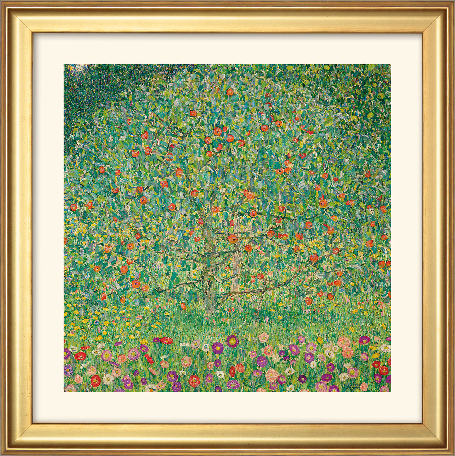 Gustav Klimt: Bild 'Apfelbaum I' (1912), gerahmt
