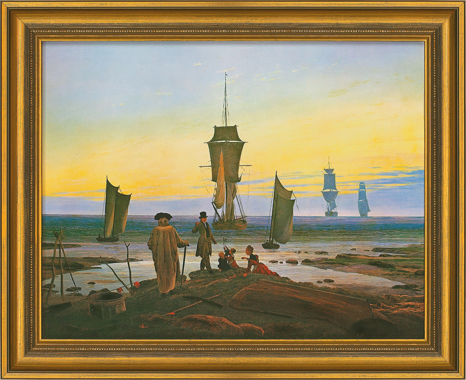 Caspar David Friedrich: Bild 'Die Lebensstufen' (1835), gerahmt