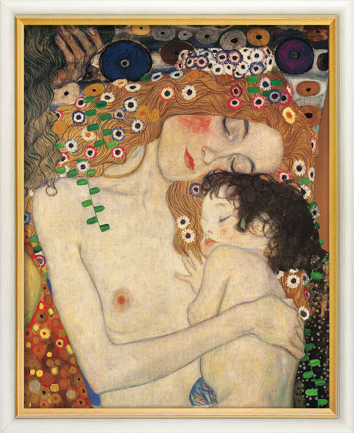 Gustav Klimt: Bild 'Mutter und Kind' (1905), gerahmt