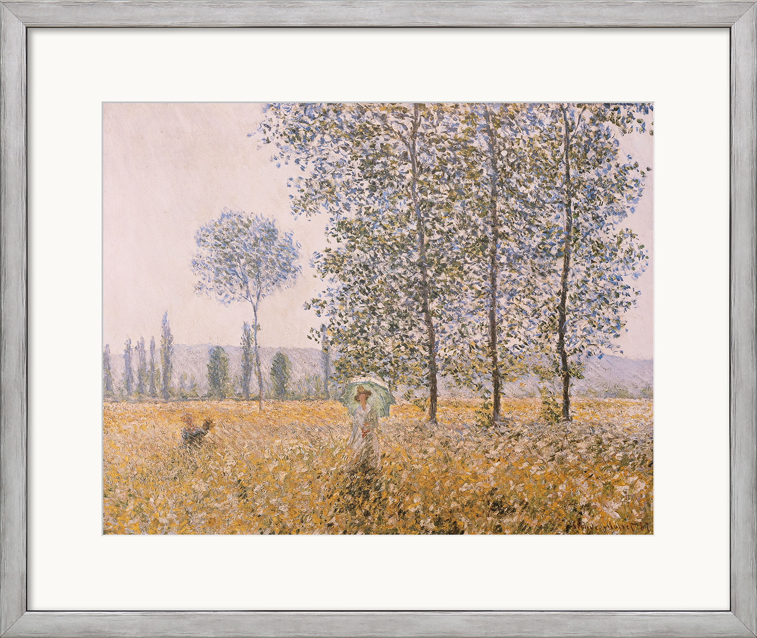 Claude Monet: Bild 'Felder im Frühling' (1887), gerahmt