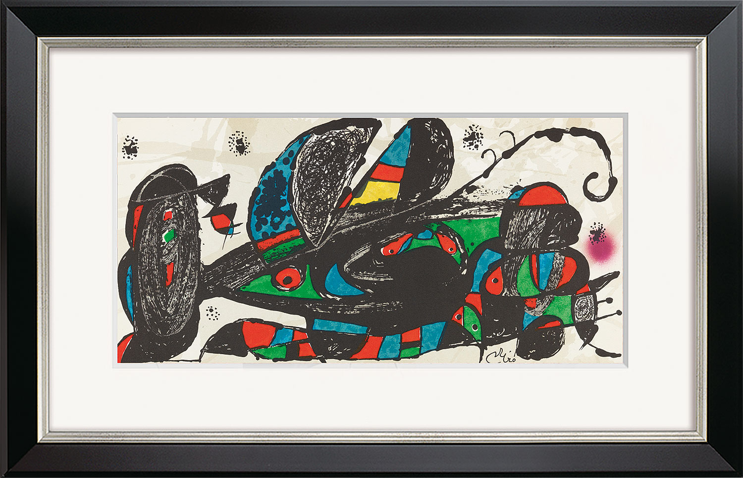 Joan Miró: Bild 'Escultor Iran' (1974), gerahmt