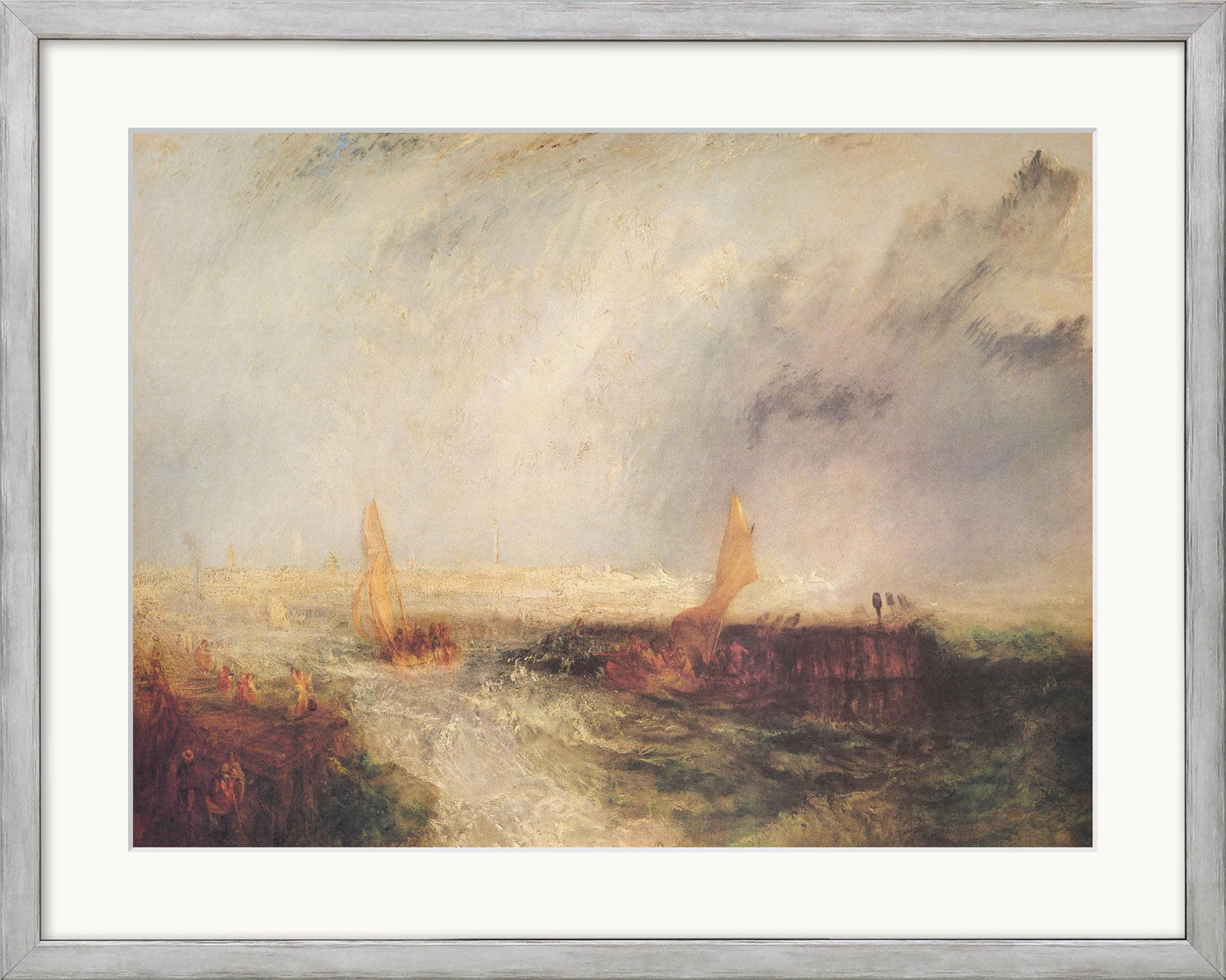 William Turner: Bild 'Ostende' (1844), gerahmt
