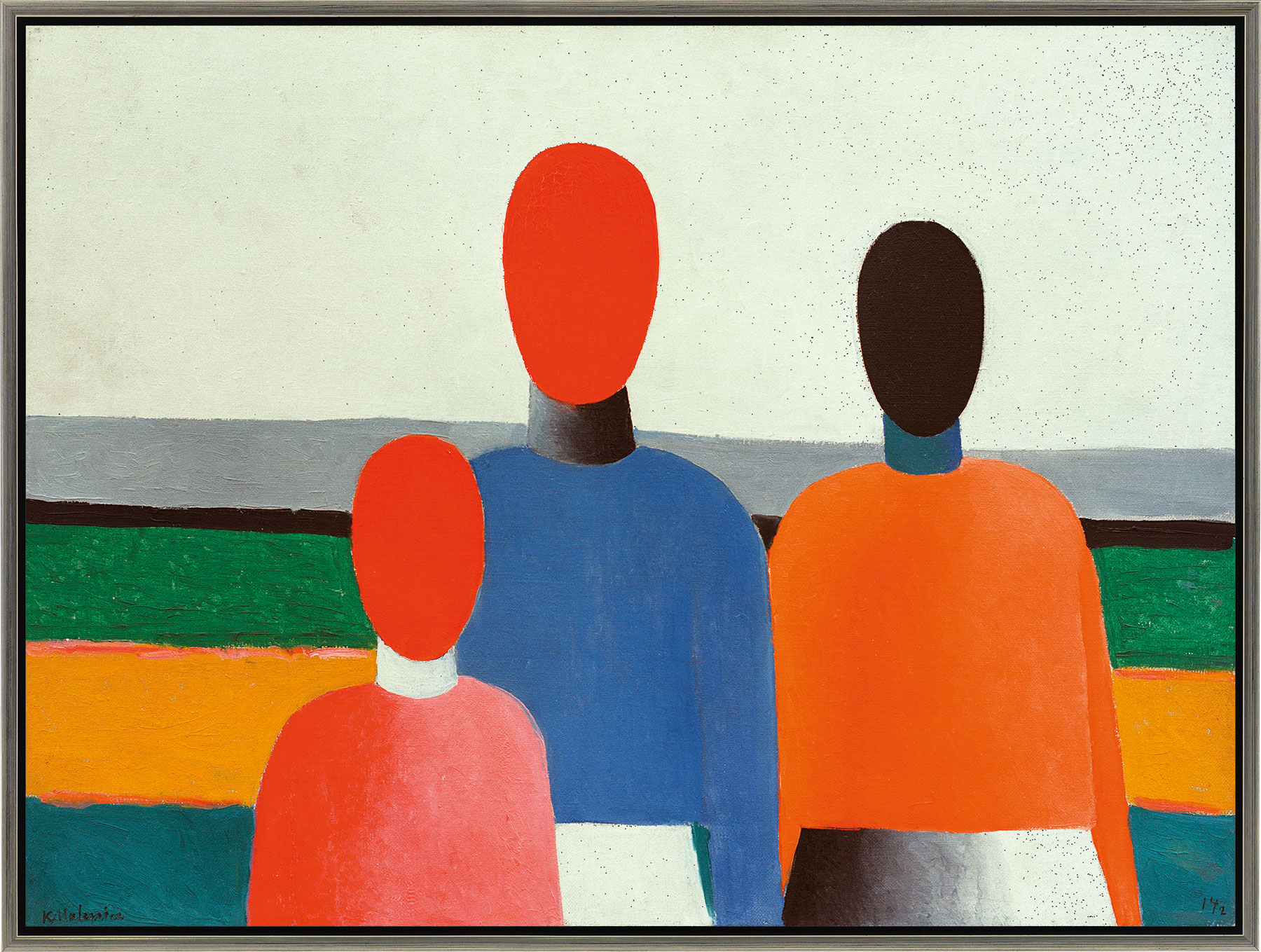 Kasimir Malewitsch: Bild 'Drei weibliche Figuren' (1928/32), gerahmt