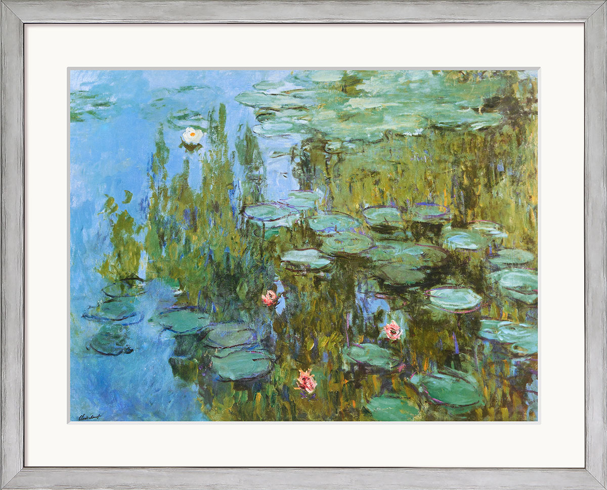 Claude Monet: Bild 'Seerosen', gerahmt