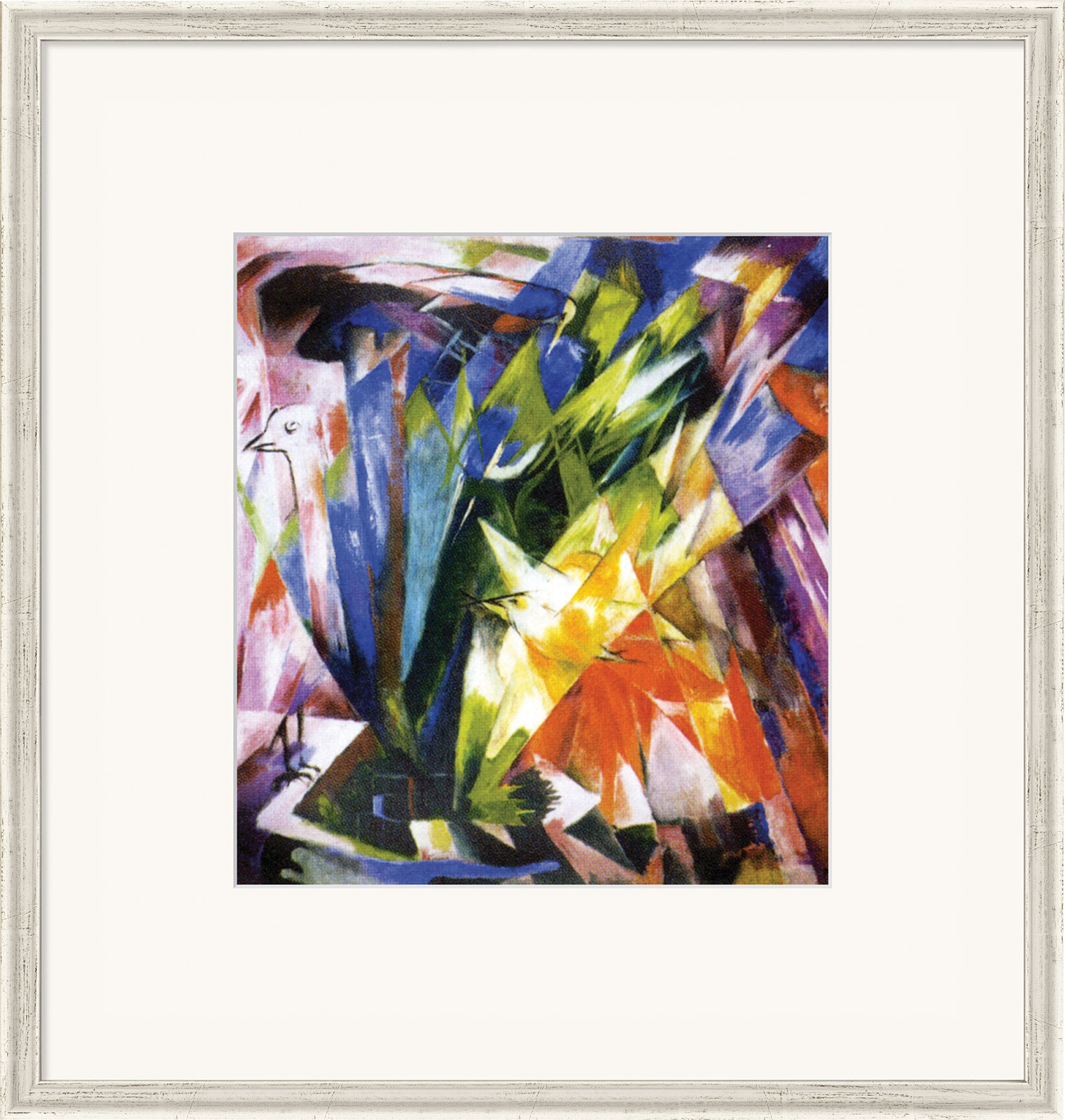 Franz Marc: Bild 'Vögel I' (1914), gerahmt